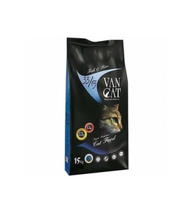 VanCat Balıklı Yetişkin Kedi Maması 15 Kg (Krem)