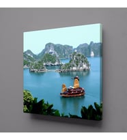 MUHTEŞEM BİR ADA KANVAS TABLO 50x50cm (Karışık)