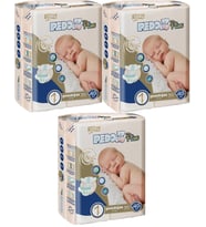 Pedo Plus Bebek Bezi Beden:1 (2-5KG) Yeni Doğan 120 Adet Jumbo Fırsat Pk