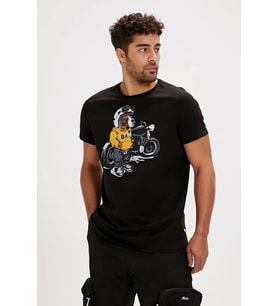 Bad Bear Fave Gece Erkek Tişört (Siyah)
