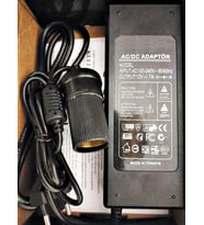Çakmak Adaptörü Araç Çakmaklık Çevirici Oto buzdolabı Ev Tipi Çevirici Adaptör 84W/7A/12Volt (Siyah)
