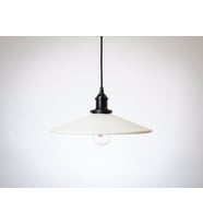 RİOLİGHT RETRO TEKLİ METAL SARKIT AVİZE ŞAPKA ÇAPI: 38CM (Siyah)