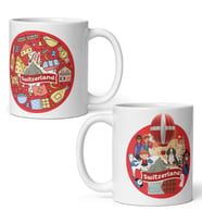 İsviçre Kupa Bardak 2 Adet Seyahat Hatıra Switzerland Mug (Karışık)