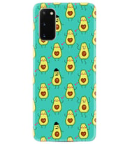 Samsung A02S A03S A10 A12 A13 A21S A22 Kılıf Desenli Silikon Oynayan Avokadolar 1770