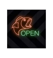 OPEN Yazılı ve Şekilli Neon Tabela