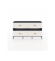 Arges Konsol 2 Raflı 4 Çekmeceli  176x30x99 Antrasit-Antrasit/Aytaşı
