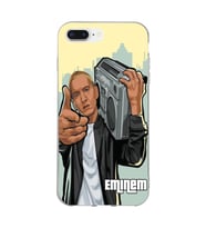 Iphone 7 PLUS - 8 PLUS Uyumlu Eminem Tasarımlı Şeffaf Telefon Kılıfı