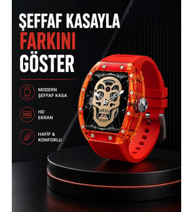 Geniş Ekranlı Akıllı Saat Şık ve Modern Tasarım Yeni Nesil