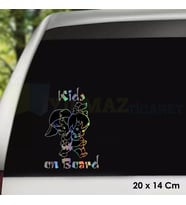 Çocuklar Arabada Bebek Var Hologram Oto Sticker Cam Araba Yapıştırma Çıkartma Etiket 20 X 14 Cm