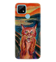 Realme C11 C21 C21Y C25Y C11 2021 Kılıf Desemli Silikon Tablo Cat 1788