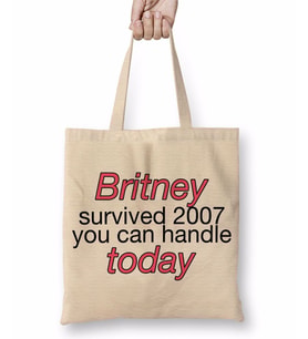 Britney Survived 2007 Bez Çanta Uzun Saplı
