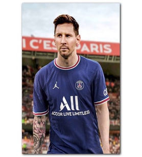 Cakatablo Messi PSG Sahada MDF Tablo