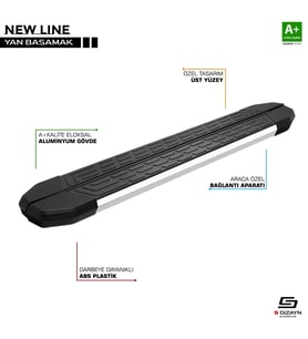 NewLine Krom Yan Basamak Profil 199 Cm