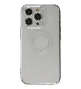 Mey İthalat® iPhone 13 Pro Kılıf Santa Lens Silikon - Şeffaf