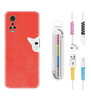 General Mobile GM 21 Pro GM 22 Pro Plus Kılıf Kablo Koruma Spiral Silikon Kedoş 1735