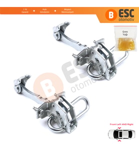 Fiat 500 500C 595 695 Abarth 51782989 İçin 2 EA Ön Sağ ve Sol Kapı Gergi Yayı