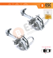 Fiat 500 500C 595 695 Abarth 51782989 İçin 2 EA Ön Sağ ve Sol Kapı Gergi Yayı