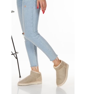 Kadın Ultra Mini Içi Yünlü Kürklü Bot Ayakkabı