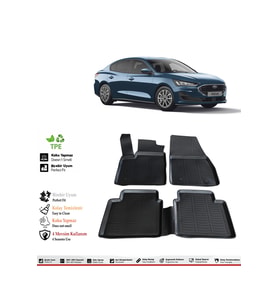 Ford Focus 5 2019 Model 4D Havuzlu Paspas