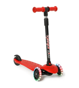 Cool Wheels Star Kırmızı 3 Tekerlekli Işıklı Çocuk Scooter - FR59663 (Çok Renkli)