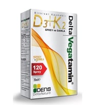 Delta Vegatamin D3+K2 120 Sprey