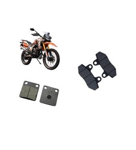 Arora Cr 250 Cross Ön - Arka Fren Disk Balatası Takımı (Beyaz)