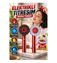 Mikro Akımlı Elektrikli Saç Derisi Masaj Fırçası – Kırmızı Işık, 6 ml Yağ Haznesi, IPX7