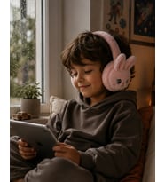 Bluetooth 5.3 Peluş Kulaklık Kablosuz Mikrofonlu Tf Kart Girişli Model
