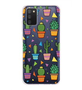PrintiFy Samsung Galaxy A02s ile Uyumlu 1mm Slim Fit Water Color 4 Baskılı Şeffaf  Kılıf