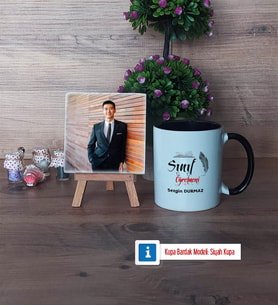 Sınıf Öğretmeni Fotoğraflı Dekoratif Taş, Kupa Bardak Beyaz Hediye (Model 11)