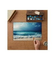 Deniz Sahil Manzaras Tasarımı 240 parça Ahşap Puzzle Ahşap Kutuda MP07474