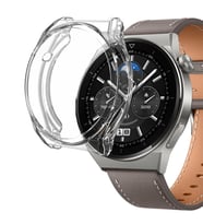 Microsonic Huawei Watch GT5 Pro 46mm Kılıf 360 Full Round Soft Silicone Şeffaf (Şeffaf)