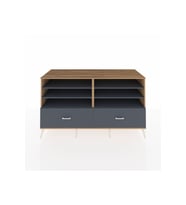 Kronos Konsol 6 Raflı 2 Çekmeceli  176x59x99 Çam-Antrasit