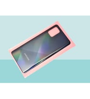 Samsung Galaxy A71 A715 Uyumlu Arka Kapak Batarya Kapağı - SİYAH