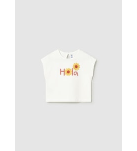 Mayoral Kız Bebek Tshirt Beyaz