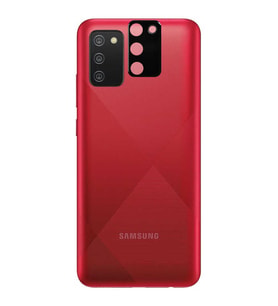 Samsung Galaxy A02S 3D Kamera Lens Koruma Camı (Siyah)