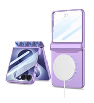 Galaxy Z Flip 8 Kılıf M-safe Şarj Özellikli Kıpta KPT-04 Sert PC Kılıf