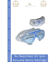 Premium Ayarlanabilir Kayış Su Geçirmez Uv Işını Koruma Buğu Yapmaz Antifog Kutulu Deniz Gözlüğü