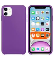 Apple iPhone 11 Altı Açık Liquit Lansman Silikon Glayöl Moru