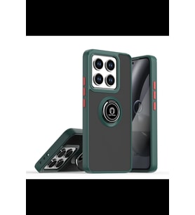 Pilelistore   Xiaomi Mi 15 Pro Kılıf Montreal Yüzüklü Silikon Kapak - Yeşil