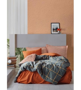 Cotton Box Modern Tek Kişilik Nevresim Takımı Stark Tarçın