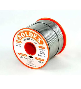 40-60 Lehim Teli 500 Gr 1.6 mm- Sn:40 / Pb:60