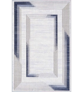 Eliana Home Baskılı, Yıkanabilir Kaymaz Taban Salon Halısı LNA0404 100x150 cm (Mavi)
