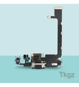Apple İphone 11 PRO MAX Full Şarj Soketi Filmi FLEX (SİYAH)