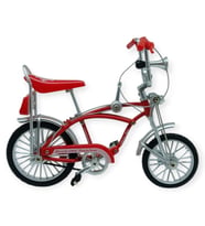 Model Araçlar -1:8 Metal Retro Pinokyo Bisiklet - Die -Cast 17 cm - Kırmızı - 1 ADET