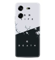 Pova 5 Kılıf Resimli Desenli Baskılı Silikon Life and Death 1339