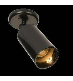 mylights retro mafsalı parlak siyah led aplik led spot  ampul dahildir günışığı