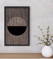 BK Home Modern Art Dekoratif Ahşap Siyah Çerçeveli Tablo-6