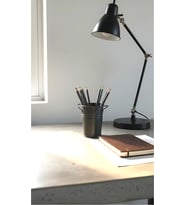 GreyfurtArt Siyah Saplı Metal Kalemlik Saksı Vazo Ofis Restoran Tip Çatal Kaşıklık Banyo Düzenleyici Peçetelik