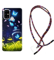 Casper E30 F20 X20 Kılıf Boyun Asklı Rasta Silikon Neon Butterflys 1309